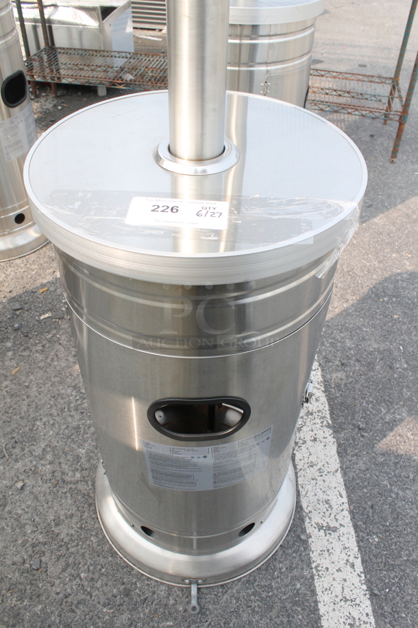 NCZH-G-KMZMSS Commercial Stainless Steel Propane Gas Patio Heater On Commercial Casters. 48,000 BTU. - Image 2 of 8