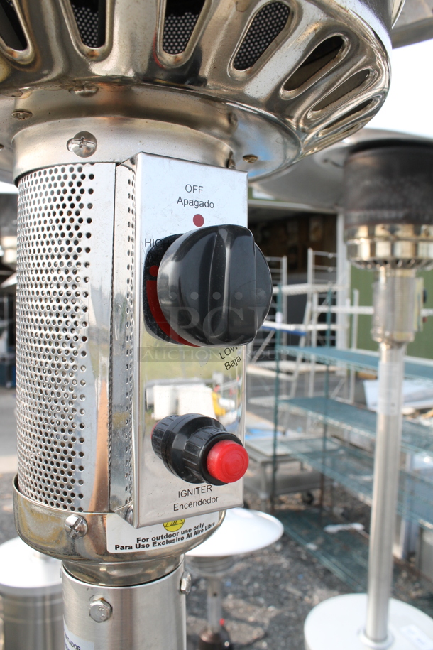 NCZH-G-KMZMSS Commercial Stainless Steel Propane Gas Patio Heater On Commercial Casters. 48,000 BTU. - Image 5 of 8