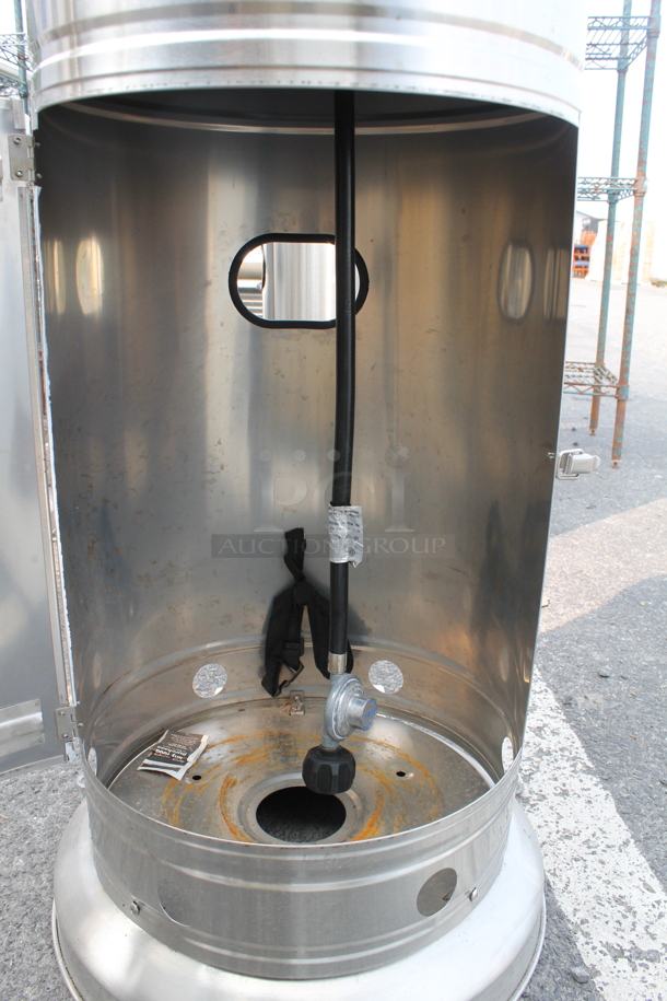 NCZH-G-KMZMSS Commercial Stainless Steel Propane Gas Patio Heater On Commercial Casters. 48,000 BTU. - Image 8 of 8