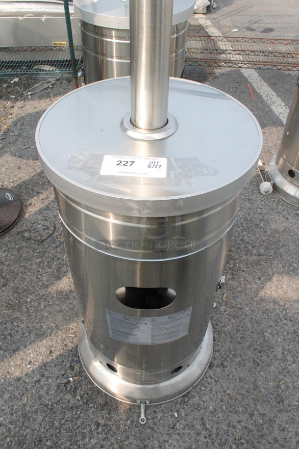 NCZH-G-KMZMSS Commercial Stainless Steel Propane Gas Patio Heater On Commercial Casters. 48,000 BTU. - Image 2 of 8