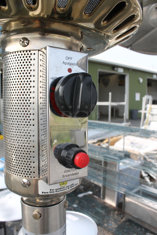 NCZH-G-KMZMSS Commercial Stainless Steel Propane Gas Patio Heater On Commercial Casters. 48,000 BTU. - Image 5 of 8