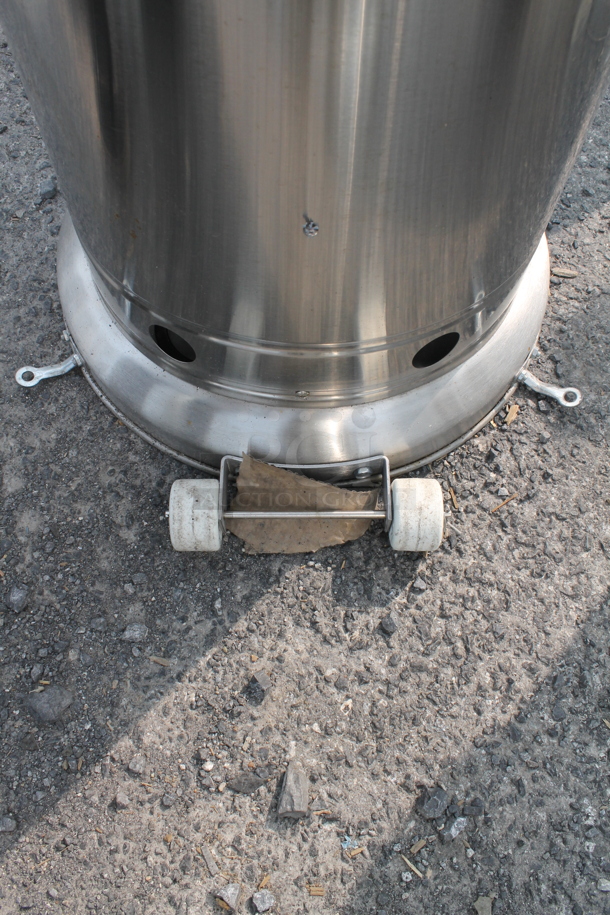 NCZH-G-KMZMSS Commercial Stainless Steel Propane Gas Patio Heater On Commercial Casters. 48,000 BTU. - Image 6 of 8