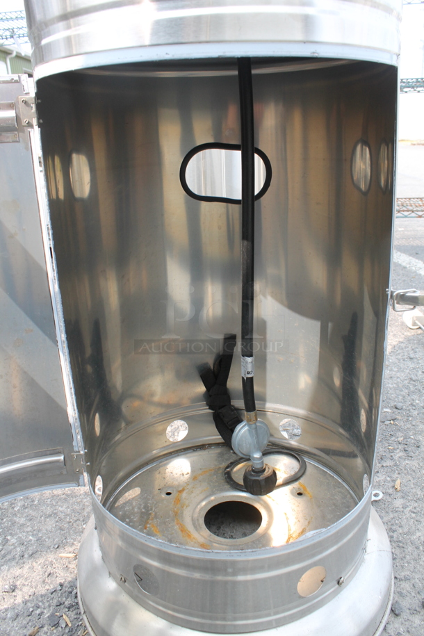 NCZH-G-KMZMSS Commercial Stainless Steel Propane Gas Patio Heater On Commercial Casters. 48,000 BTU. - Image 8 of 8