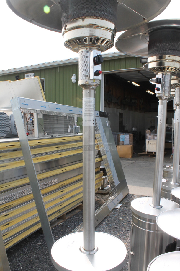 NCZH-G-KMZMSS Commercial Stainless Steel Propane Gas Patio Heater On Commercial Casters. 48,000 BTU. - Image 3 of 7