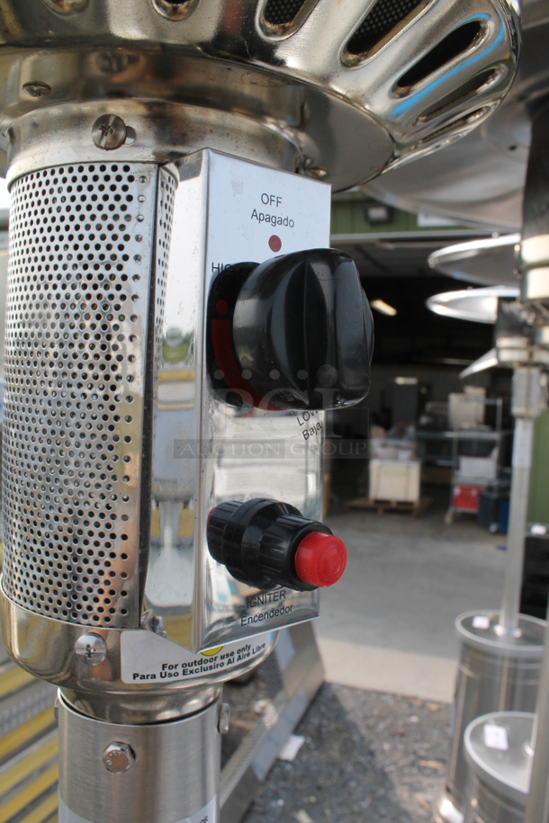 NCZH-G-KMZMSS Commercial Stainless Steel Propane Gas Patio Heater On Commercial Casters. 48,000 BTU. - Image 5 of 7