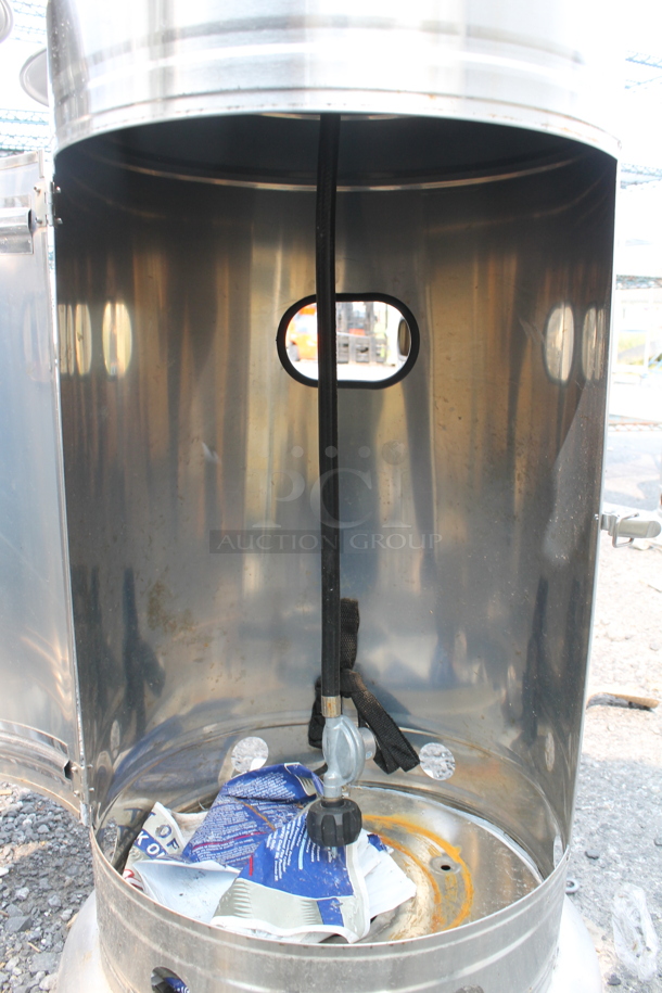 NCZH-G-KMZMSS Commercial Stainless Steel Propane Gas Patio Heater On Commercial Casters. 48,000 BTU. - Image 7 of 7