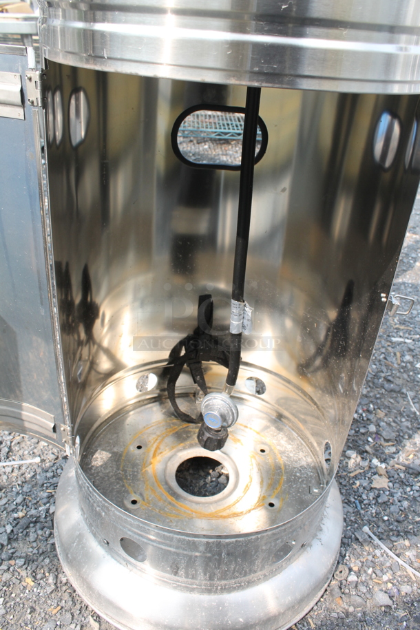 NCZH-G-KMZMSS Commercial Stainless Steel Propane Gas Patio Heater On Commercial Casters. 48,000 BTU. - Image 7 of 7