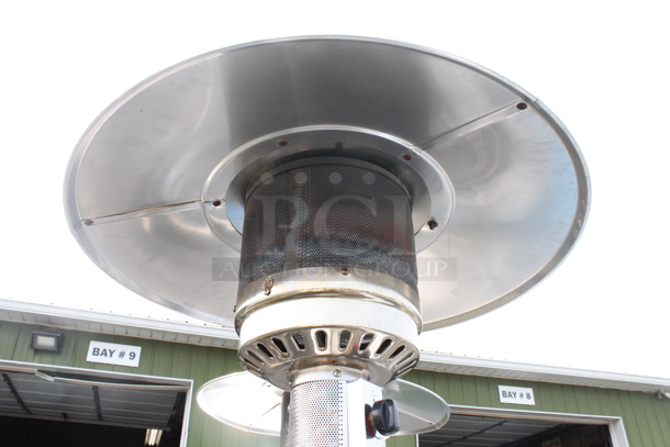 NCZH-G-KMZMSS Commercial Stainless Steel Propane Gas Patio Heater On Commercial Casters. 48,000 BTU. - Image 4 of 8