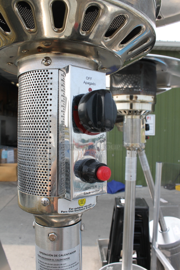 NCZH-G-KMZMSS Commercial Stainless Steel Propane Gas Patio Heater On Commercial Casters. 48,000 BTU. - Image 5 of 8