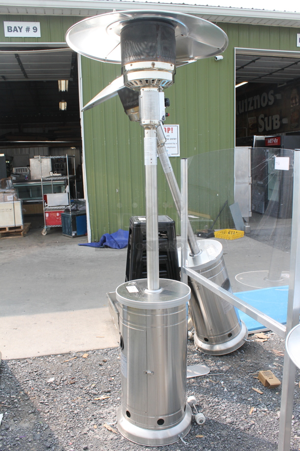 NCZH-G-KMZMSS Commercial Stainless Steel Propane Gas Patio Heater On Commercial Casters. 48,000 BTU. - Image 8 of 8