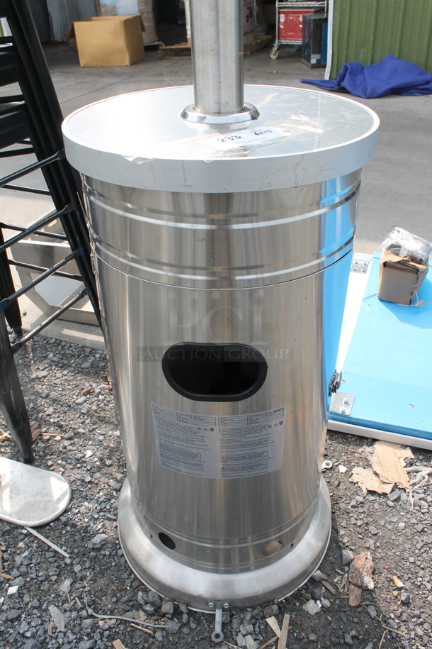 NCZH-G-KMZMSS Commercial Stainless Steel Propane Gas Patio Heater On Commercial Casters. 48,000 BTU. - Image 2 of 6