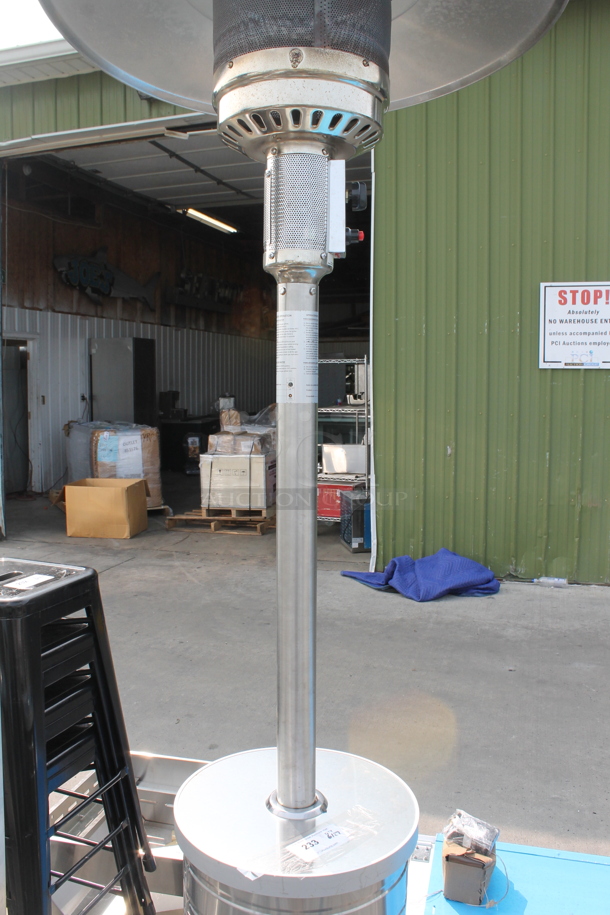 NCZH-G-KMZMSS Commercial Stainless Steel Propane Gas Patio Heater On Commercial Casters. 48,000 BTU. - Image 3 of 6