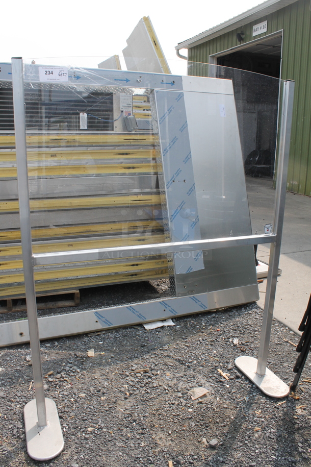 Tait Sneeze Guard on Steel/Aluminum Legs - Image 1 of 6