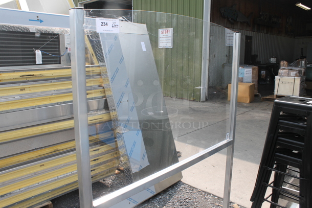 Tait Sneeze Guard on Steel/Aluminum Legs - Image 2 of 6