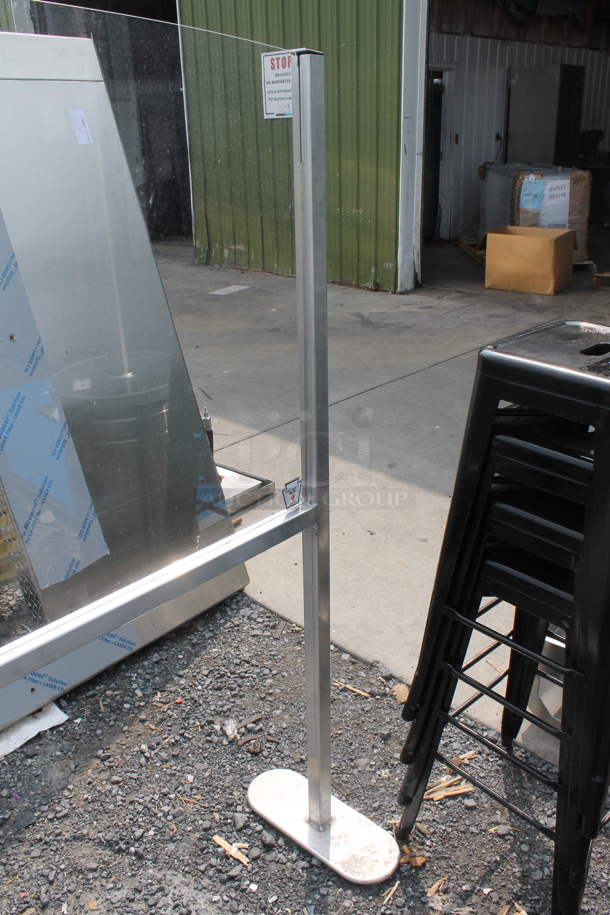 Tait Sneeze Guard on Steel/Aluminum Legs - Image 4 of 6