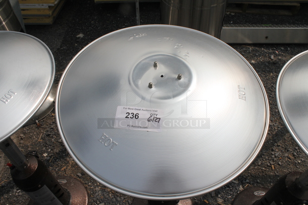 HiLand HLDS032-CG Commercial Stainless Steel Propane Gas Tabletop Patio Heater. 11,000 BTU.  - Image 2 of 6