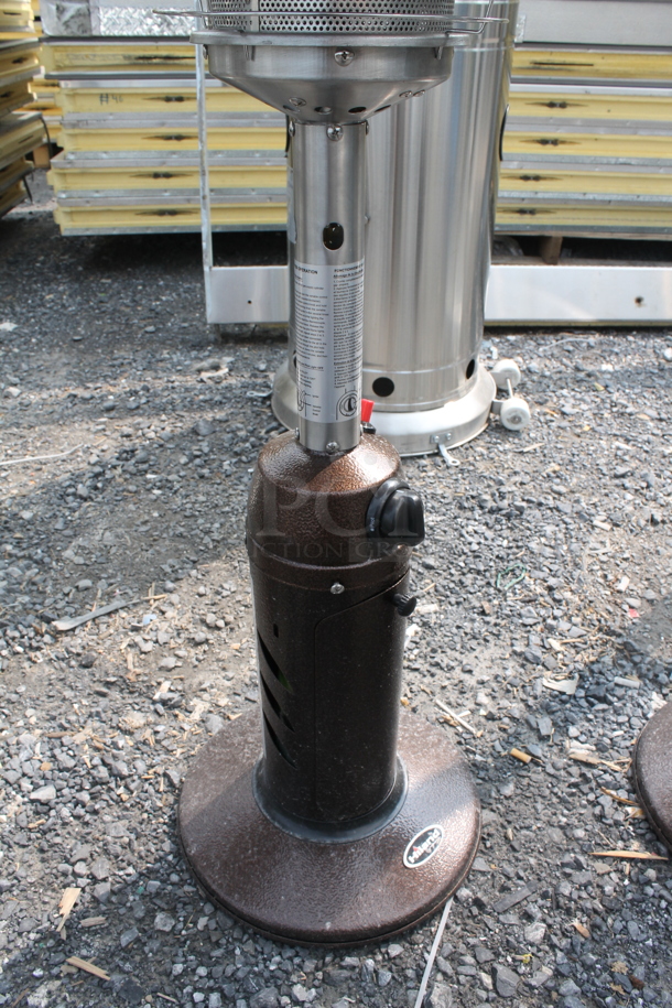 HiLand HLDS032-CG Commercial Stainless Steel Propane Gas Tabletop Patio Heater. 11,000 BTU.  - Image 3 of 6