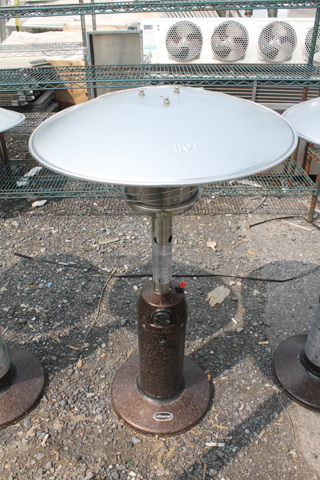 HiLand HLDS032-CG Commercial Stainless Steel Propane Gas Tabletop Patio Heater. 11,000 BTU. 