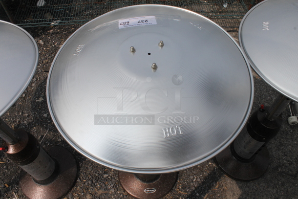 HiLand HLDS032-CG Commercial Stainless Steel Propane Gas Tabletop Patio Heater. 11,000 BTU.  - Image 3 of 7