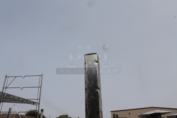 Open Utility Shelf With 4 Tiers On Galvanized Legs. BUYER MUST DISMANTLE. PCI CANNOT DISMANTLE FOR SHIPPING. PLEASE CONSIDER FREIGHT CHARGES.  - Image 5 of 6