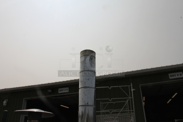 Open Utility Shelf With 4 Metro Style Shelves On Galvanized Legs. BUYER MUST DISMANTLE. PCI CANNOT DISMANTLE FOR SHIPPING. PLEASE CONSIDER FREIGHT CHARGES.  - Image 5 of 6