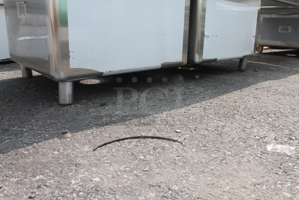 BRAND NEW SCRATCH AND DENT! Regency 600S22424224 Commercial Stainless Steel 2 Bay Sink With Left And Right Side Drainboards On Galvanized Legs. Sink 24x24x14 And Drainboard 22x26 - Image 6 of 6