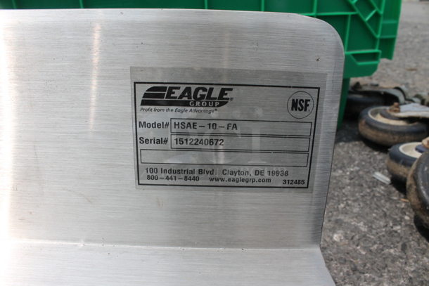 BRAND NEW SCRATCH AND DENT! Eagle HSAE-10-FA Commercial Stainless Steel Wall Mount Hand Sink. 
Sink 14x10x5 - Image 2 of 5