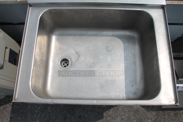 Commercial Stainless Steel Ice Bin On Galvanized Legs. Sink 19.5x15x8 - Image 3 of 8