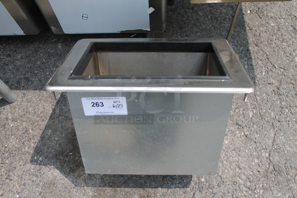 Commercial Stainless Steel Drop-In Ice Bin. Sink 13x17.5x11 - Image 1 of 3