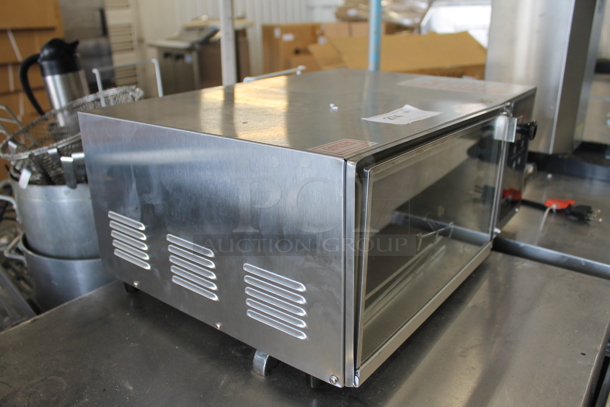 BRAND NEW SCRATCH AND DENT! Wisco 616A Commercial Stainless Steel Electric Digital Convection Oven. 115V. Tested and Working! - Image 3 of 8