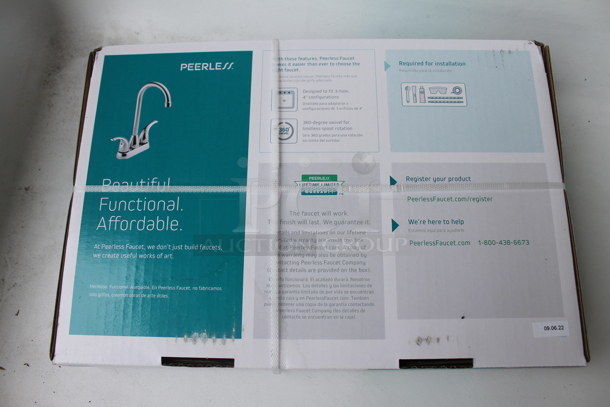 BRAND NEW IN BOX! Peerless P288LF Two Handle Chrome Bar Faucet - Image 2 of 3