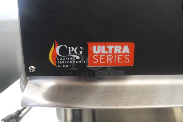 BRAND NEW SCRATCH AND DENT! 2016 CPG 351GTUCPG72N Cooking Performance Group Ultra Series Commercial Stainless Steel Natural Gas Powered 72" Countertop Chrome Top Flat Top Griddle With Thermostatic Controls. 180,000 BTU.  - Image 9 of 11