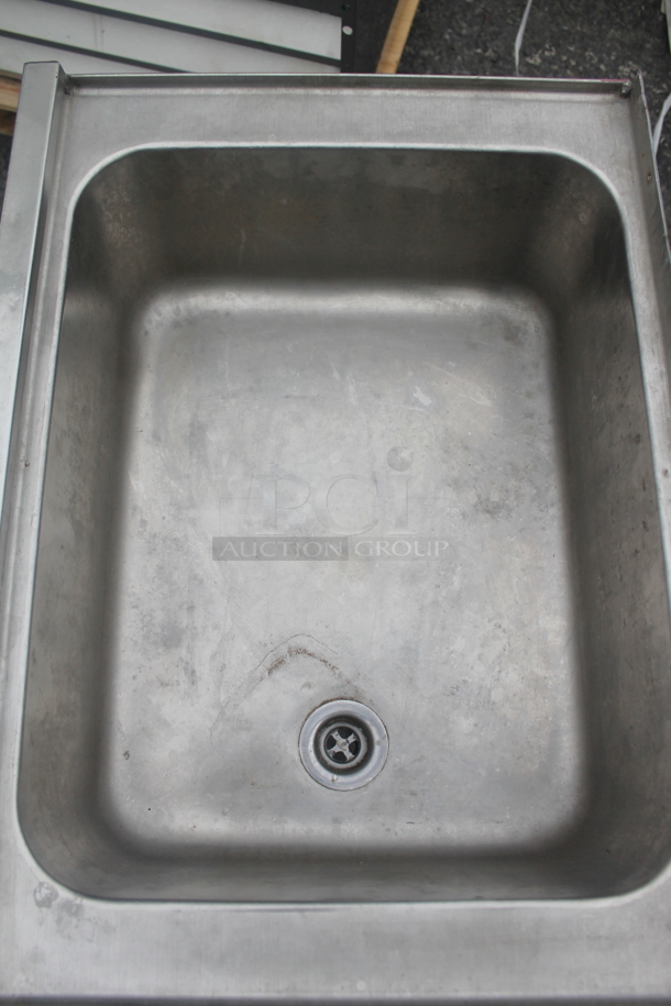 Commercial Stainless Steel Ice Bin On Galvanized Legs. Sink 19.5x15x8 - Image 8 of 8