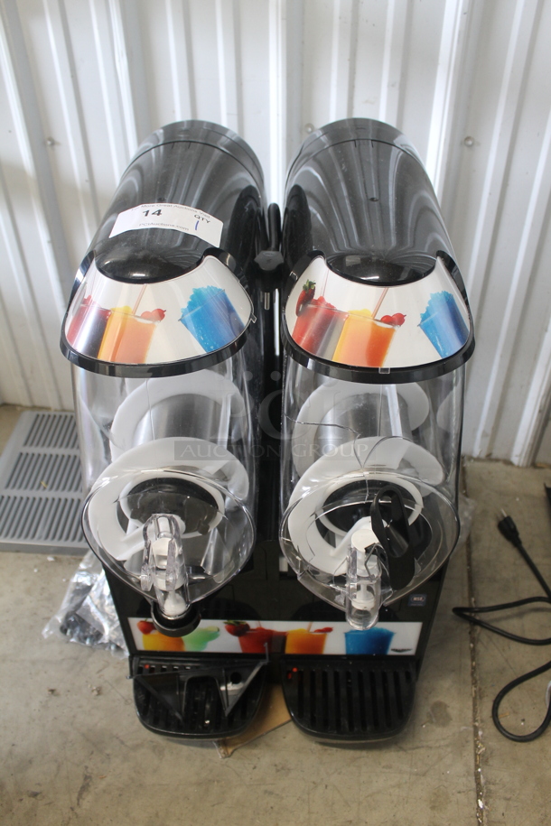 BRAND NEW SCRATCH AND DENT! Vollrath VCBF128-37 Metal Commercial 2 Hopper Slushie Machine. 115 Volts, 1 Phase. Tested and Working! - Image 1 of 9