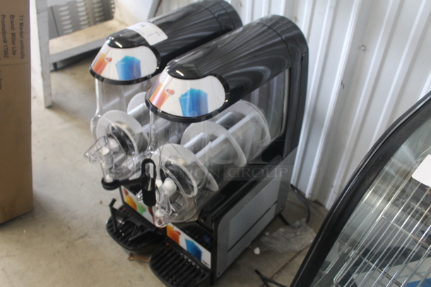 BRAND NEW SCRATCH AND DENT! Vollrath VCBF128-37 Metal Commercial 2 Hopper Slushie Machine. 115 Volts, 1 Phase. Tested and Working! - Image 2 of 9