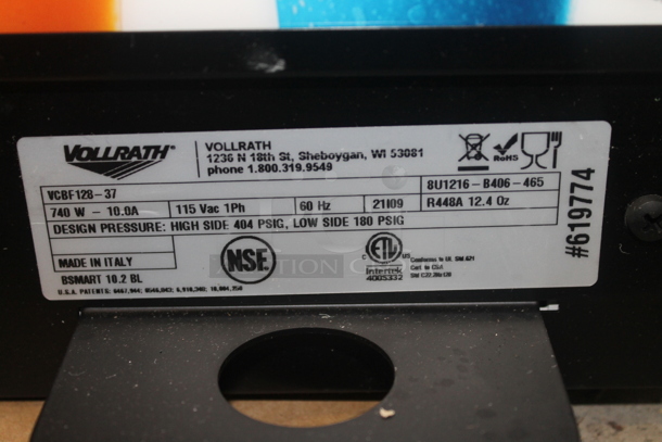BRAND NEW SCRATCH AND DENT! Vollrath VCBF128-37 Metal Commercial 2 Hopper Slushie Machine. 115 Volts, 1 Phase. Tested and Working! - Image 8 of 9