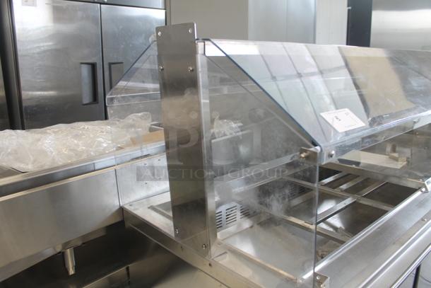 BRAND NEW SCRATCH AND DENT! Avantco 178SSCFT72HC Commercial Stainless Steel Refrigerated Salad Bar/Cold Food Table On Commercial Casters. 115V. Tested and Working!
 - Image 3 of 12