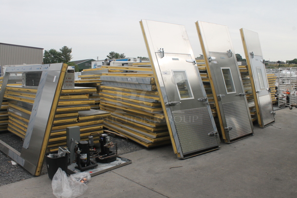 BRAND NEW! Custom Unit Was Installed and Then Removed and Never Used. 3 Pacific Walk In Boxes w/ 22'x60'x10' Cooler Box, 16'x24'x10' Cooler Box and 22'x25'x10' Freezer Box That Turns Into Blast Chiller Room! Comes w/ 2 Chase Slider Doors 1900RLSM w/ FULLY AUTOMATIC Operation 230 Volt, 3 Phase, 3 Doors, 5 OmniTemp OIJ-WC-V-1-0-3-4 208/230 Volt, 3 Phase Compressors, 6 KLP320MA-S1D-ESTM81 115 Volts, 1 Phase Evaporator Fans. 3 Times Your Bid! - Image 2 of 12