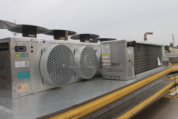 BRAND NEW! Custom Unit Was Installed and Then Removed and Never Used. 3 Pacific Walk In Boxes w/ 22'x60'x10' Cooler Box, 16'x24'x10' Cooler Box and 22'x25'x10' Freezer Box That Turns Into Blast Chiller Room! Comes w/ 2 Chase Slider Doors 1900RLSM w/ FULLY AUTOMATIC Operation 230 Volt, 3 Phase, 3 Doors, 5 OmniTemp OIJ-WC-V-1-0-3-4 208/230 Volt, 3 Phase Compressors, 6 KLP320MA-S1D-ESTM81 115 Volts, 1 Phase Evaporator Fans. 3 Times Your Bid! - Image 6 of 12