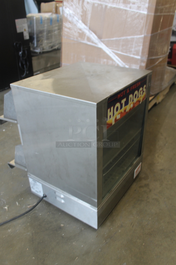 APW Wyott DS-1A Commercial Stainless Steel Countertop Hot Dog Steamer. 120V, 1 Phase. Tested and Working! - Image 2 of 9