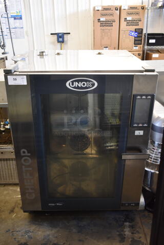 2016 Unox XAVC-10FS-GPR Stainless Steel Commercial Gas Powered Powered Full Size Convection Oven w/ View Through Door. 
