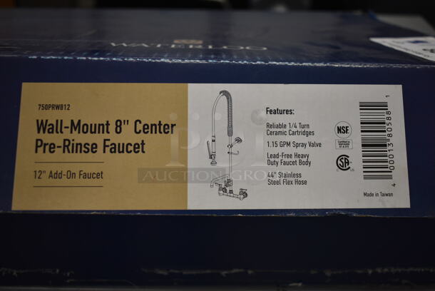BRAND NEW IN BOX! Waterloo 750PRW812 Stainless Steel Wall Mount 8" Center. - Image 4 of 5