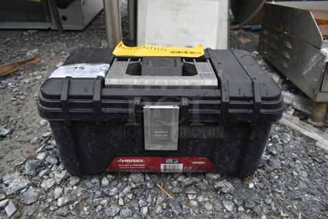 Husky 16" Black Poly Toolbox.