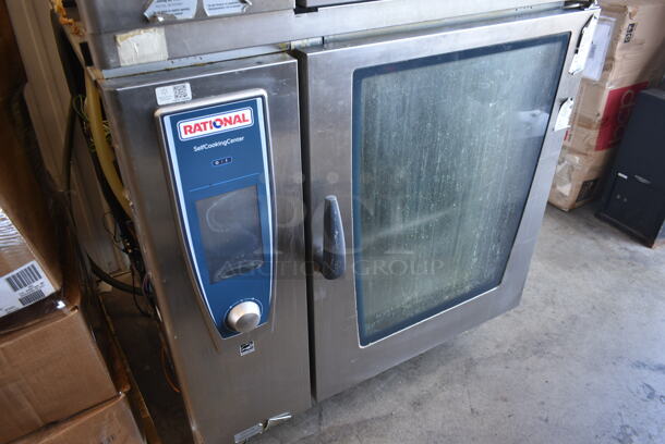 2 2016 Rational Stainless Steel Commercial Combitherm Self Cooking Center Convection Ovens on Commercial Casters. Top Model: SCC WE 62. Bottom Model: SCC WE 102. 480 Volts, 3 Phase. 2 Times Your Bid! - Image 7 of 10