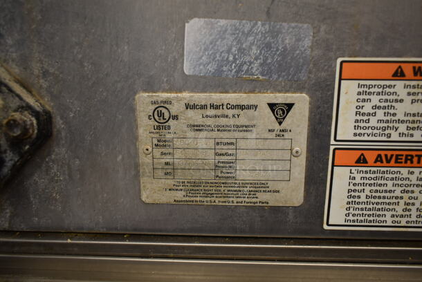 Vulcan ABC7G-NAT Stainless Steel Commercial Natural Gas Powered Combi Convection Oven on Commercial Casters. - Image 7 of 7