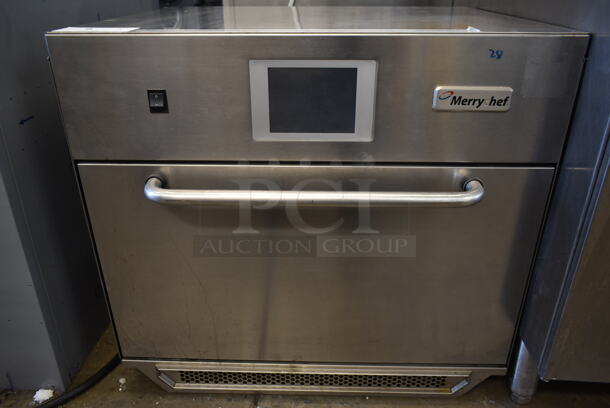 2012 Merrychef eikon e5 Stainless Steel Commercial Countertop Electric Powered Rapid Cook Oven. 208/240 Volts, 1 Phase.  - Image 3 of 6