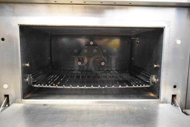 2012 Merrychef eikon e5 Stainless Steel Commercial Countertop Electric Powered Rapid Cook Oven. 208/240 Volts, 1 Phase.  - Image 4 of 6