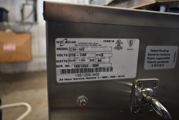 BRAND NEW! 2016 Alto Shaam CTX4-10EC Stainless Steel Commercial Electric Powered Combi Oven. 208-240 Volts, 3 Phase.  - Image 8 of 9