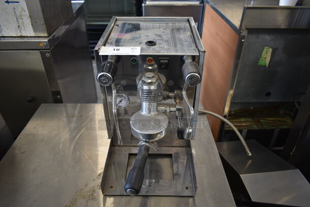 Magister Stainless Steel Commercial Countertop Single Group Espresso Machine w/ Portafilter and Steam Wand. 220 Volts, 1 Phase. - Image 1 of 6