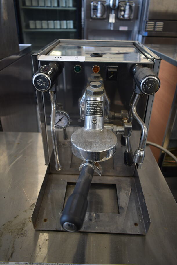 Magister Stainless Steel Commercial Countertop Single Group Espresso Machine w/ Portafilter and Steam Wand. 220 Volts, 1 Phase. - Image 3 of 6